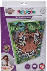 Crystal Art Notebook Kit: Tiger In The Forest